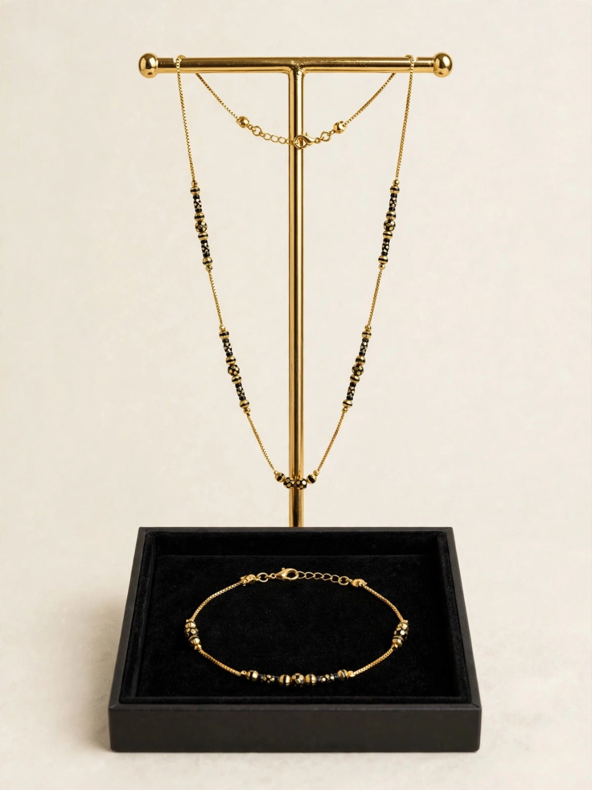 Golden Bead Harmony Mangalsutra Set