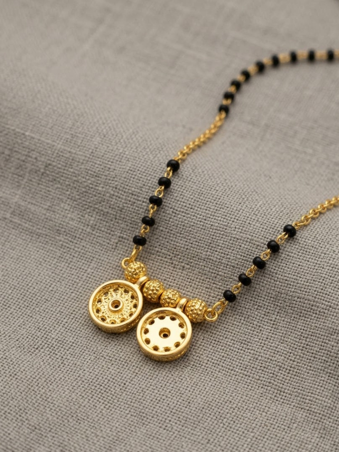 Lakshimi Double Circle Pendant Mangalsutra