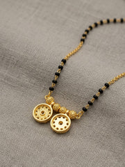 Lakshimi Double Circle Pendant Mangalsutra