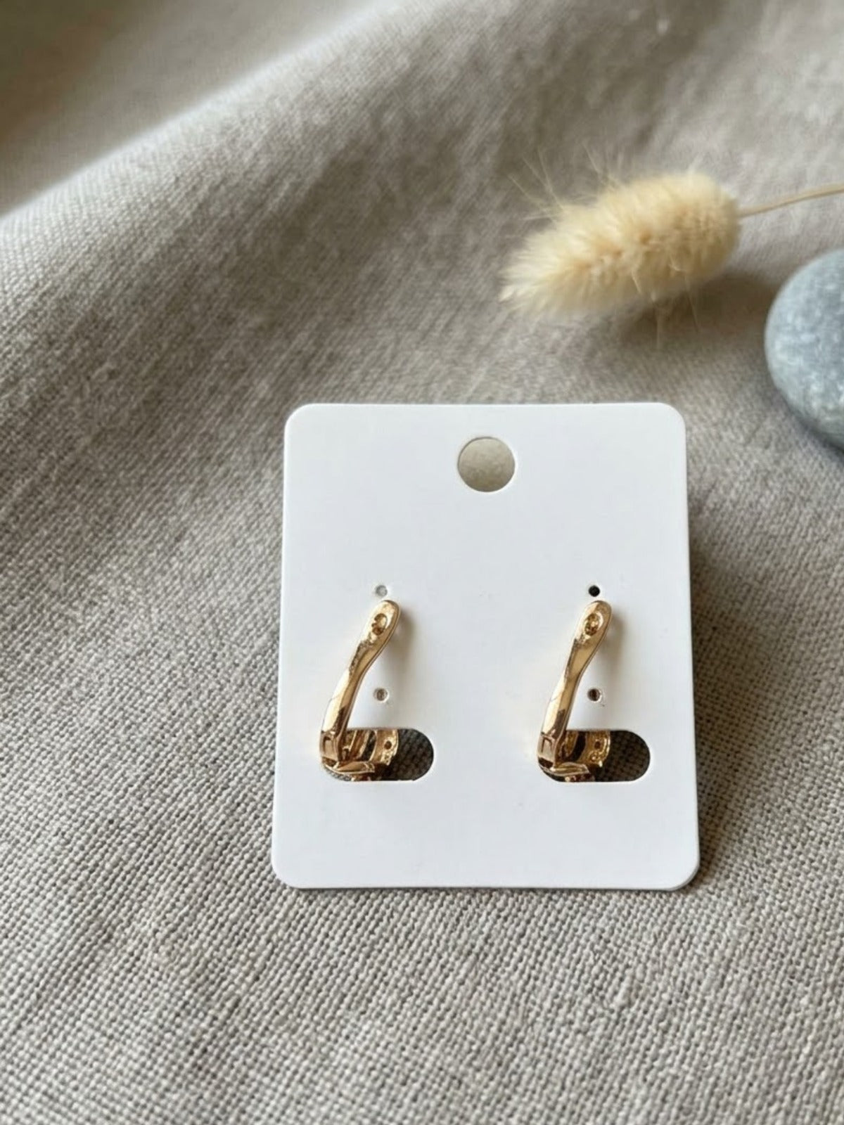 Ruby Loop Purple Teardrop Earrings