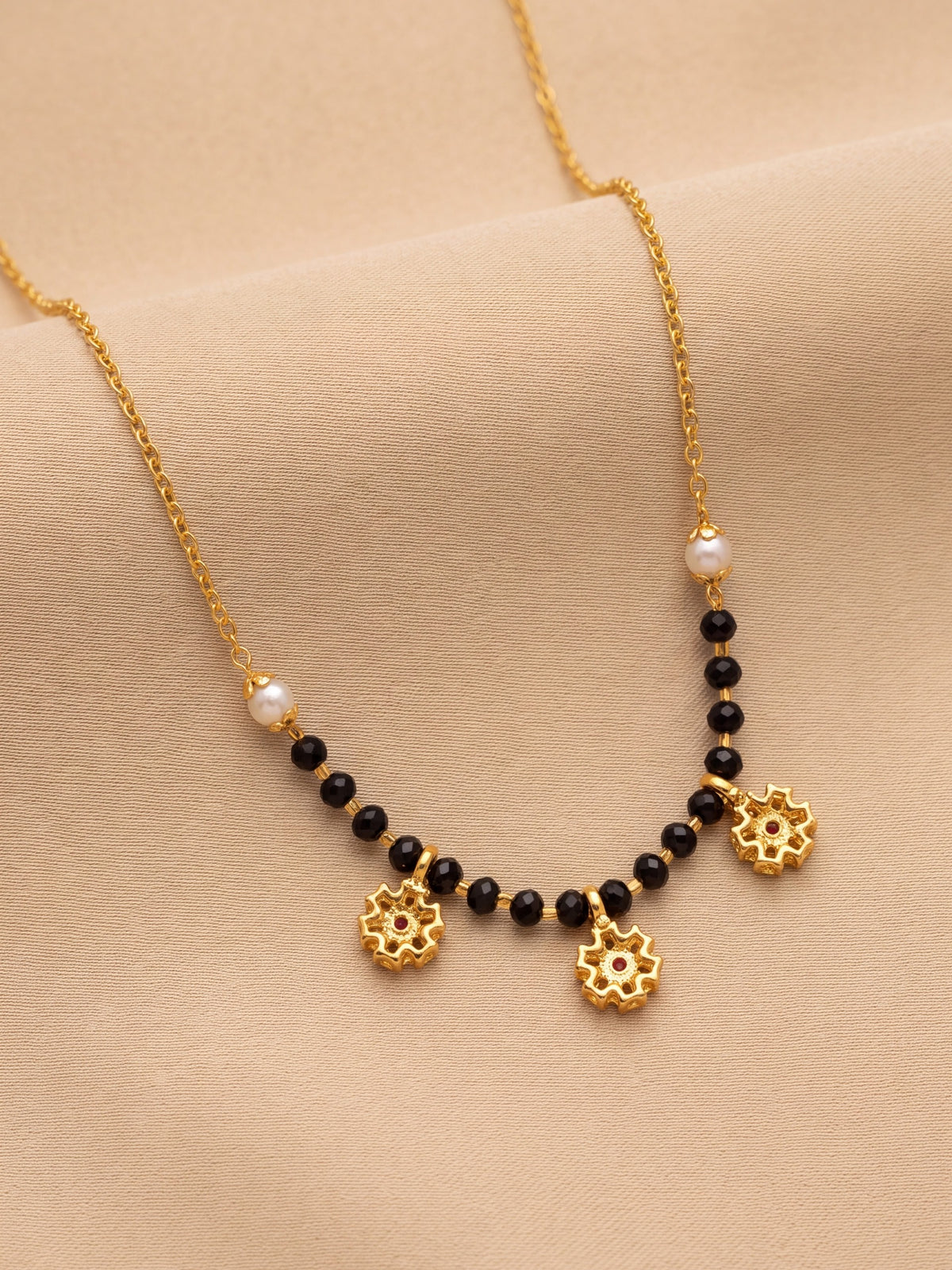 Gauri Floral Pearl Mangalsutra