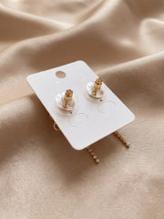 Fairy Ribbon Crystal Drop Earrings