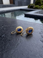 Cute Drop Blue Crystal Earrings