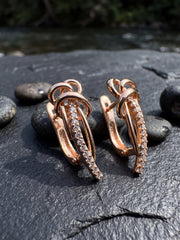 Korean Bali Knot Hoop Earrings