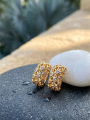 Classic Bali Crystal Chandbali Earrings