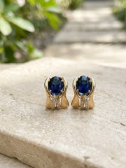 Stella Bali Blue Statement Earrings
