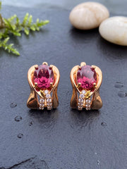 Stella Bali Red Statement Earrings