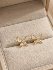Fairytale Crystal Band Stud Earrings