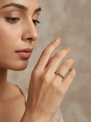 Twinkle Chain Link Band Ring