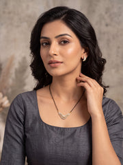 Mohini Crescent Stone Mangalsutra Set
