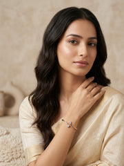 Opal Rose Gold Open Cuff