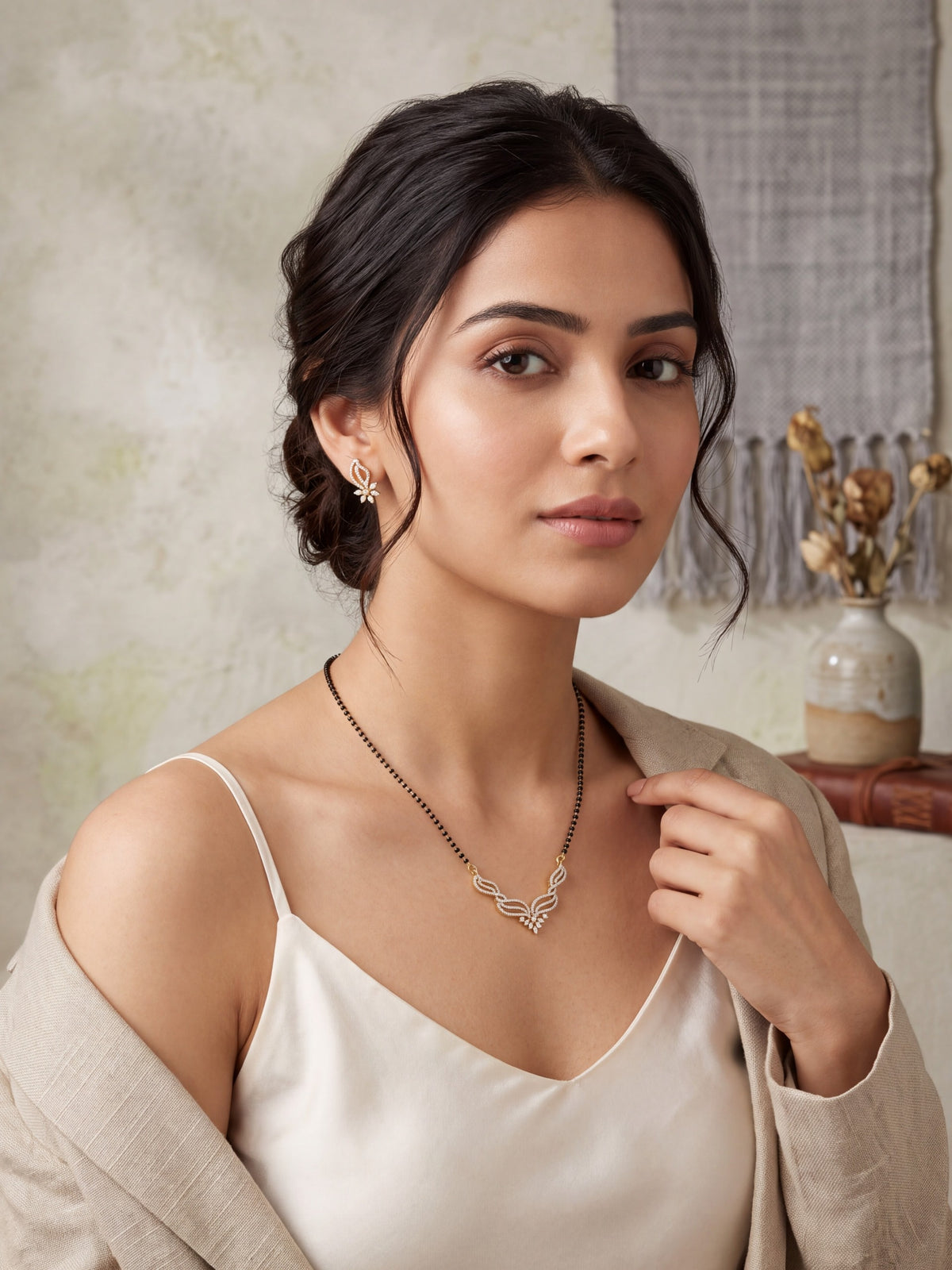 Milan Leaf Radiance Mangalsutra Set