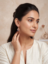 Majesty Blue Teardrop Filigree Earrings