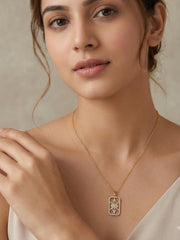 Sunburst Evil Eye Pendant Necklace
