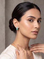 Luxe Bali Sea Green Hoop Earrings
