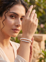 Pearl Pop Silver Cuff Bracelet