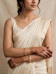 Kamini Textured Dual-Tone Gold Bangle Set