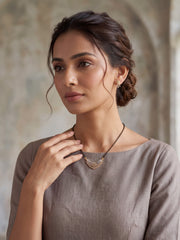 Sajan Layered Crescent Mangalsutra Set