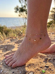 Pure Grace Circular Charm Anklet