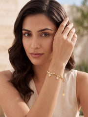 Ocean Wave Gold Chain Bracelet