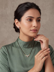 Pari Three-Leaf Floral Mangalsutra Set