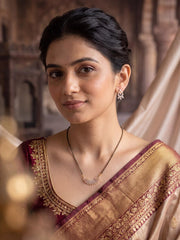Mehka Crescent Stone Mangalsutra Set
