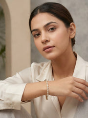Diamond Knot Crystal Link Bracelet