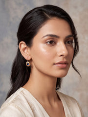 Cute Drop Blue Crystal Earrings