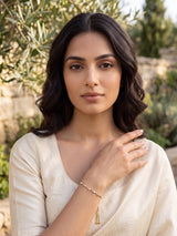 Minimal Starburst Crystal Bracelet