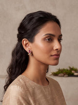 Stella Bali Red Statement Earrings