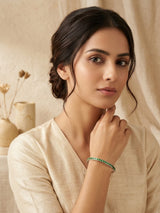 Spring Emerald Silver Kada
