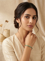 Spring Emerald Silver Kada