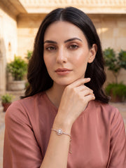 Diamond Flora Rose Gold Bracelet