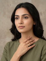 Infinity Twist Pavé Ring