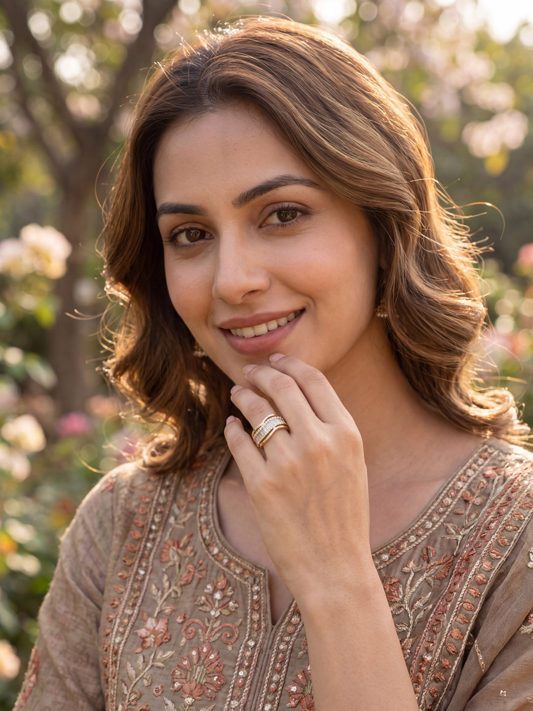 Heavy Royal Baguette Statement Ring