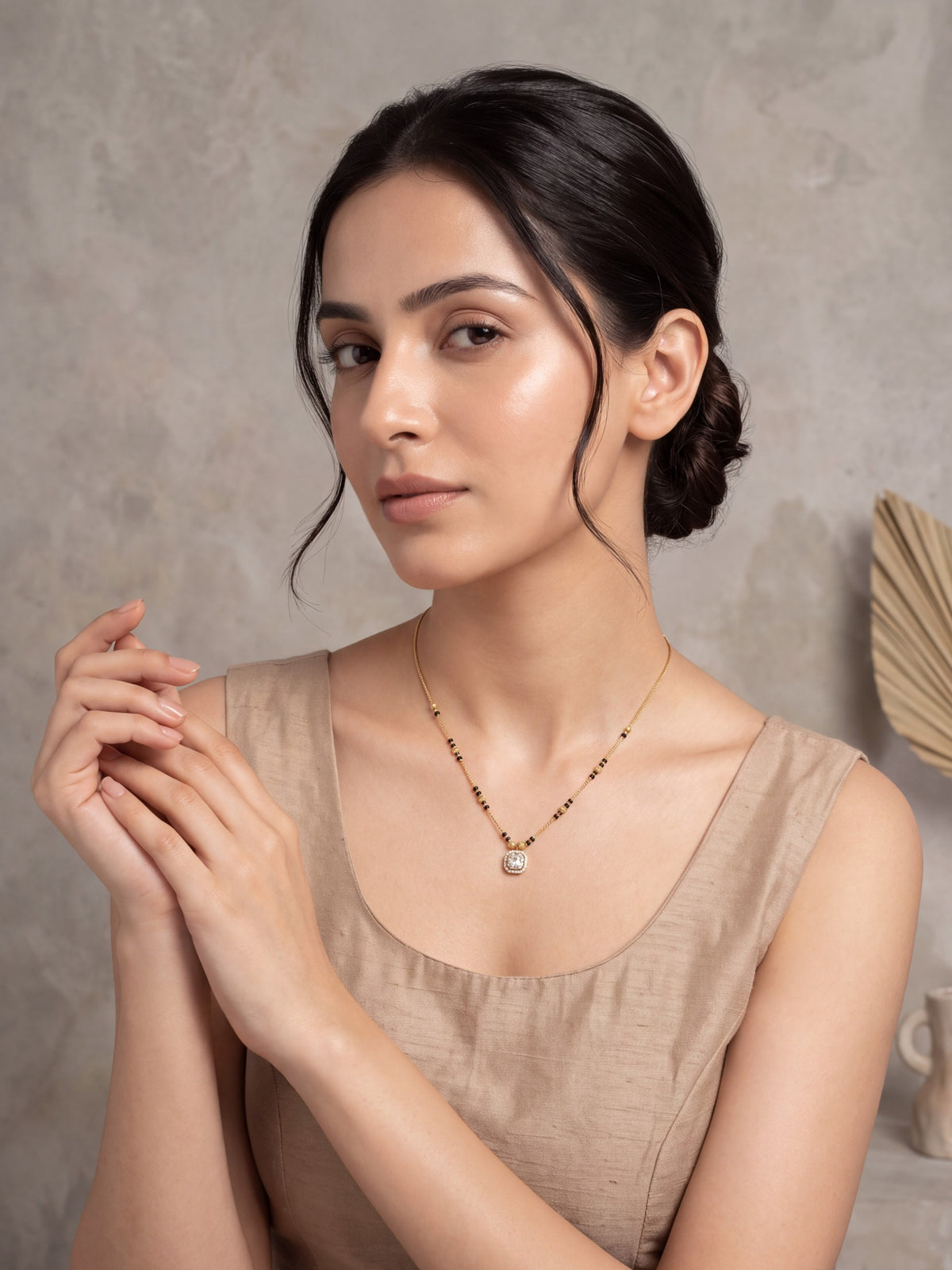 Laadli Square Solitaire Mangalsutra