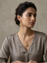 Alone Love Teardrop Filigree Pendant Set
