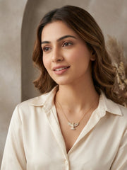 Golden Flight Bird Pendant Necklace