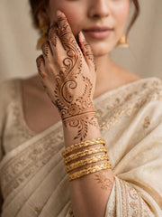Trupti Woven Gold Bangle Set