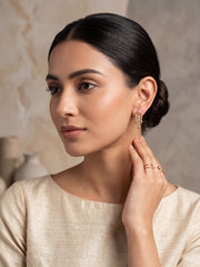Daisy Dew Geometric Drop Earrings
