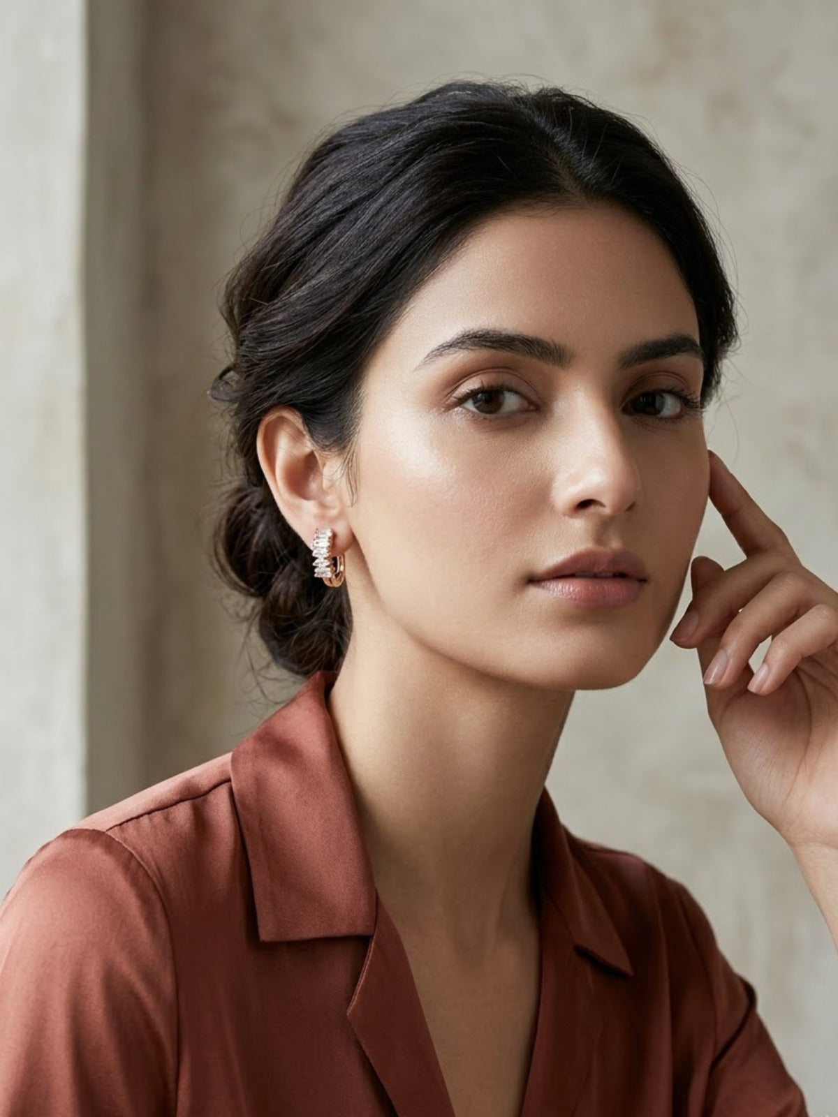 Dazzle Bali Geometric Crystal Earrings