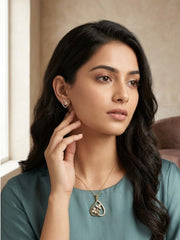 Florisse Heart Floral Pendant Set