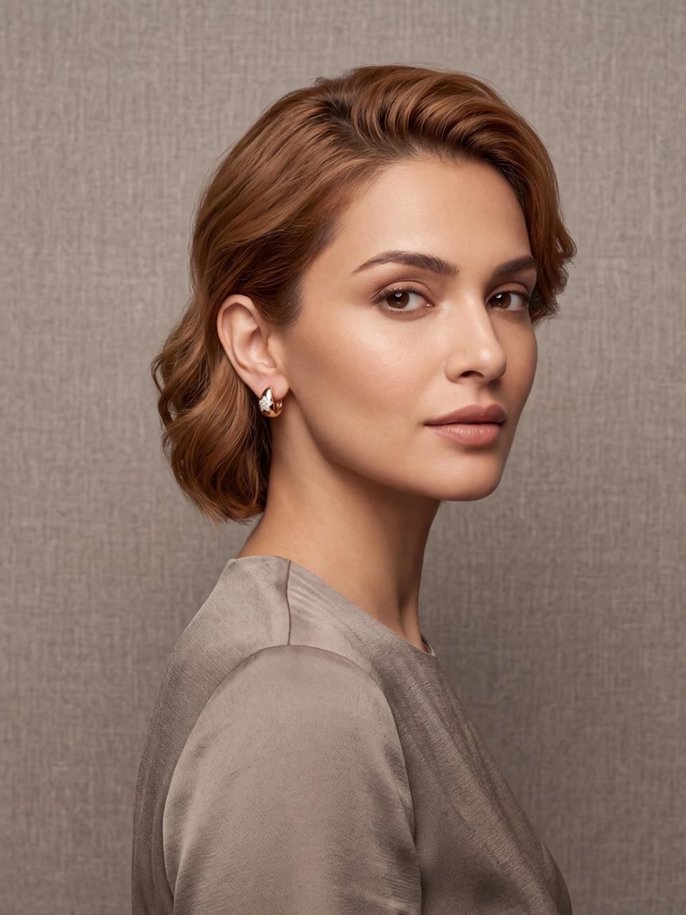 Alina Bali Teardrop Hoop Earrings
