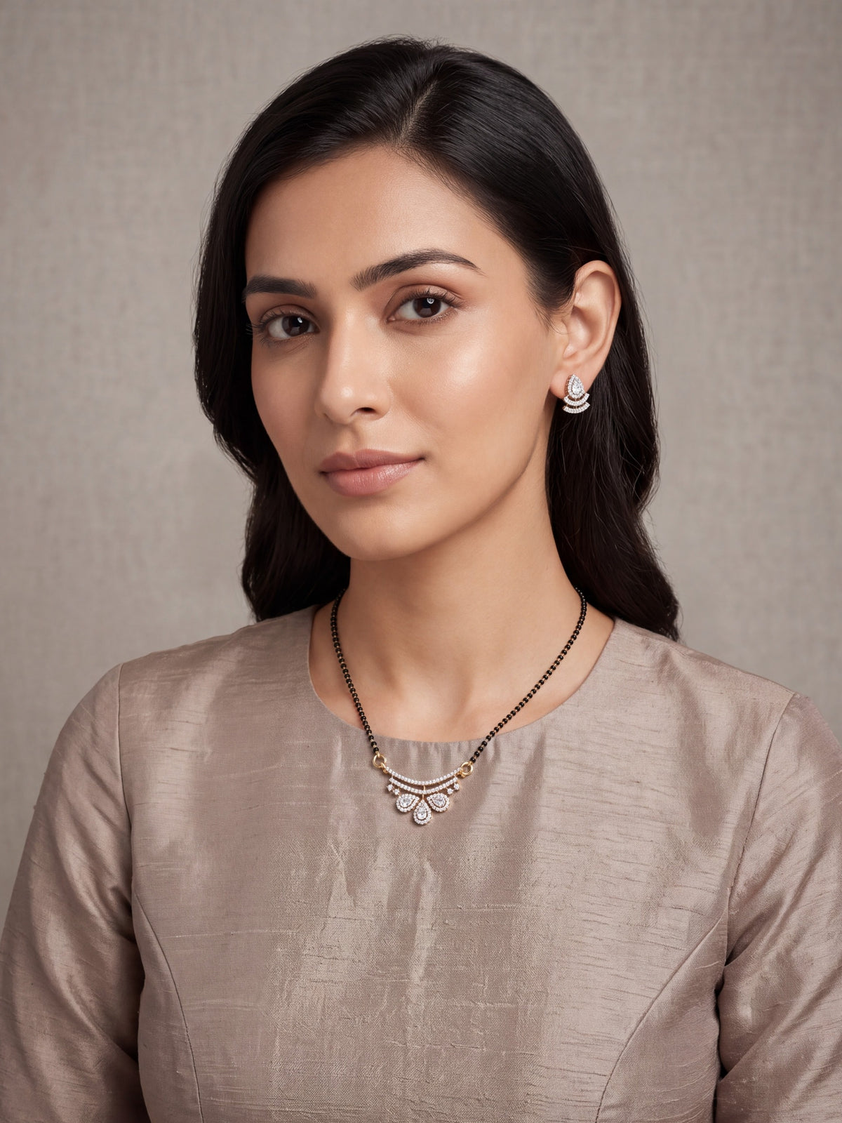 Piya Three-Drop Radiance Mangalsutra Set
