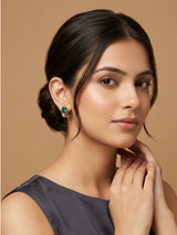 Stella Bali Green Statement Earrings