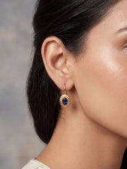 Cute Drop Blue Crystal Earrings