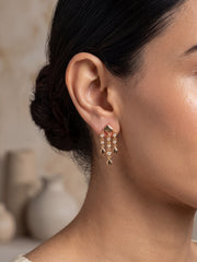 Daisy Dew Geometric Drop Earrings