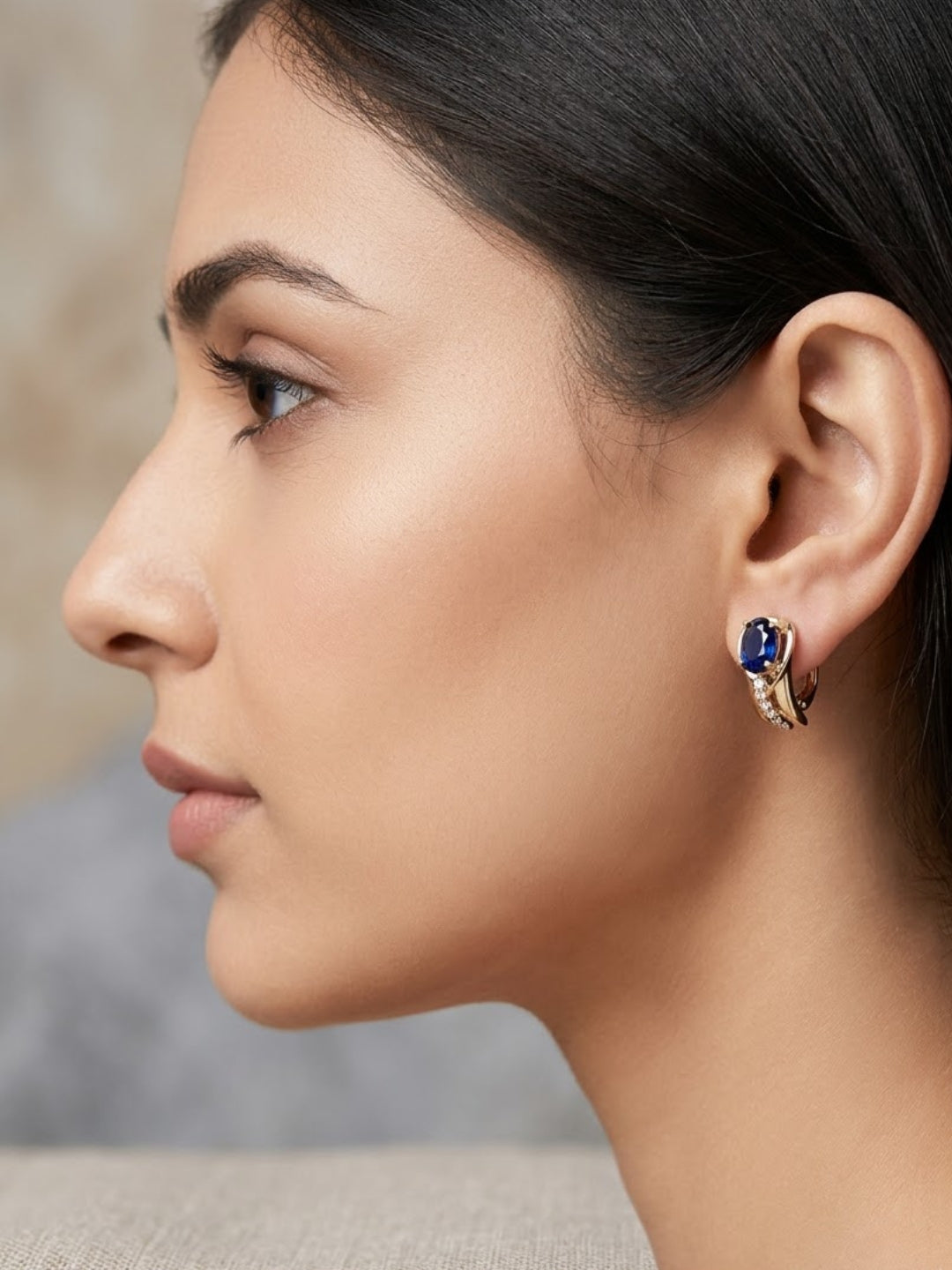 Stella Bali Blue Statement Earrings