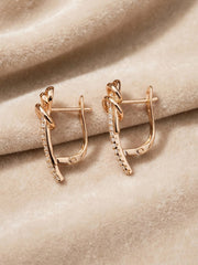 Korean Bali Knot Hoop Earrings