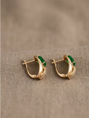 Stella Bali Green Statement Earrings